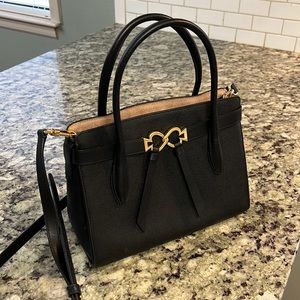 Kate Spade Toujours Medium Black crossbody satchel